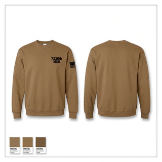 Crew Neck Sweatshirt, 7230th MSU, Army, Teamtime, Team time, sublimation, custom sports apparel, team uniforms, spirit wear, spiritwear, sports uniforms, custom shirts, team store, custom team store, fundraiser sports, apparel fundraiser