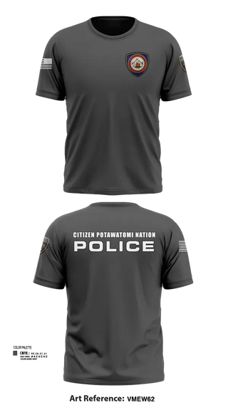 Short Sleeve Performance Shirt, Citizen Pottawatomie nation Police Department, Police, Teamtime, Team time, sublimation, custom sports apparel, team uniforms, spirit wear, spiritwear, sports uniforms, custom shirts, team store, custom team store, fundraiser sports, apparel fundraiser