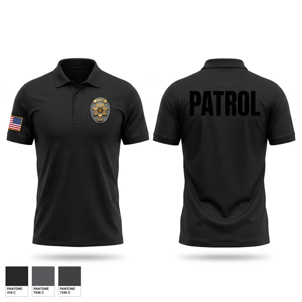 Short Sleeve Performance Polo, PATROL, Police, Teamtime, Team time, sublimation, custom sports apparel, team uniforms, spirit wear, spiritwear, sports uniforms, custom shirts, team store, custom team store, fundraiser sports, apparel fundraiser