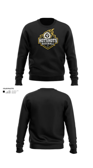 Crew Neck Sweatshirt, Hotshots1, Baseball, Teamtime, Team time, sublimation, custom sports apparel, team uniforms, spirit wear, spiritwear, sports uniforms, custom shirts, team store, custom team store, fundraiser sports, apparel fundraiser