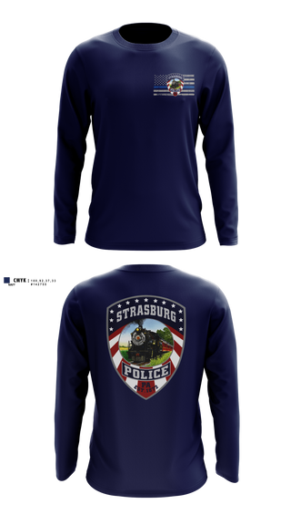Long Sleeve Performance Shirt, Strasburg Police, Police, Teamtime, Team time, sublimation, custom sports apparel, team uniforms, spirit wear, spiritwear, sports uniforms, custom shirts, team store, custom team store, fundraiser sports, apparel fundraiser