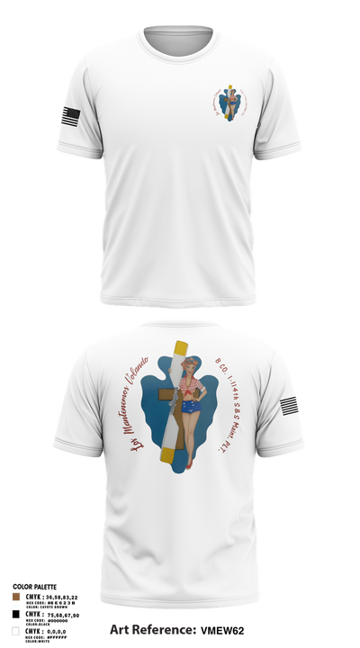 B Co. 1/114th polo Short Sleeve Performance Shirt - 2