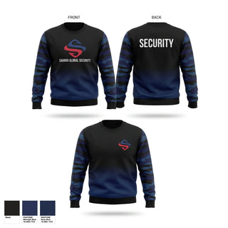 Crew Neck Sweatshirt, Sahara Global Security, Police, Teamtime, Team time, sublimation, custom sports apparel, team uniforms, spirit wear, spiritwear, sports uniforms, custom shirts, team store, custom team store, fundraiser sports, apparel fundraiser