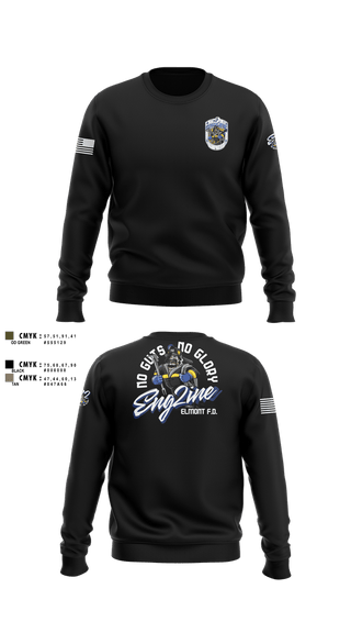 Crew Neck Sweatshirt, Engine 2, Fire Department, Teamtime, Team time, sublimation, custom sports apparel, team uniforms, spirit wear, spiritwear, sports uniforms, custom shirts, team store, custom team store, fundraiser sports, apparel fundraiser