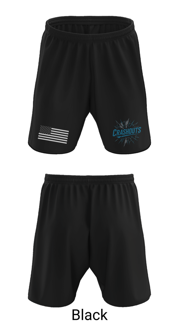Athletic Shorts With Pockets, CRASHOUTS, Baseball, Teamtime, Team time, sublimation, custom sports apparel, team uniforms, spirit wear, spiritwear, sports uniforms, custom shirts, team store, custom team store, fundraiser sports, apparel fundraiser