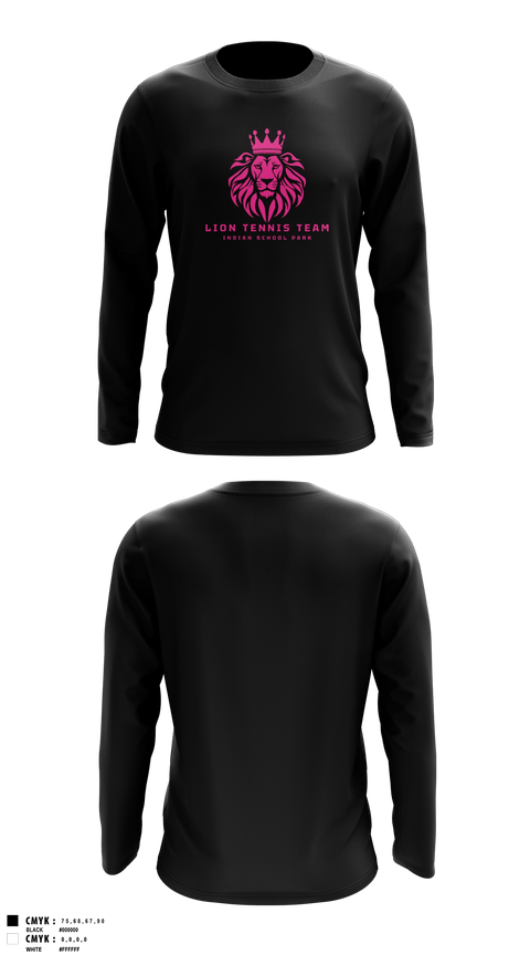 Long Sleeve Performance Shirt, Lion Tennis Team, Tennis, Teamtime, Team time, sublimation, custom sports apparel, team uniforms, spirit wear, spiritwear, sports uniforms, custom shirts, team store, custom team store, fundraiser sports, apparel fundraiser