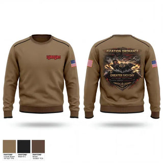 Crew Neck Sweatshirt, Aviation Ordinance AAO CH.69, Navy, Teamtime, Team time, sublimation, custom sports apparel, team uniforms, spirit wear, spiritwear, sports uniforms, custom shirts, team store, custom team store, fundraiser sports, apparel fundraiser