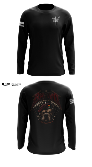 Long Sleeve Performance Shirt, B. CO, 112th SIG BN, Army, Teamtime, Team time, sublimation, custom sports apparel, team uniforms, spirit wear, spiritwear, sports uniforms, custom shirts, team store, custom team store, fundraiser sports, apparel fundraiser