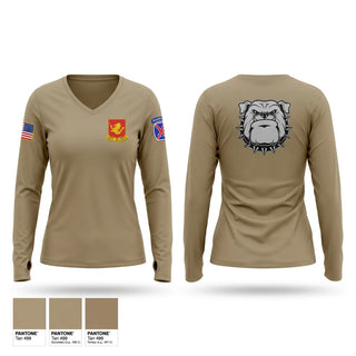 Womens Long Sleeve Vneck Shirt, Bravo 5-25, Army, Teamtime, Team time, sublimation, custom sports apparel, team uniforms, spirit wear, spiritwear, sports uniforms, custom shirts, team store, custom team store, fundraiser sports, apparel fundraiser
