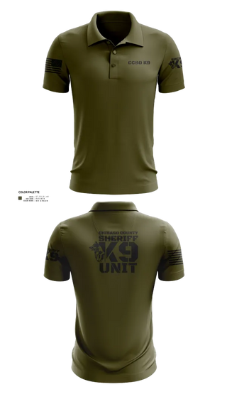 Short Sleeve Performance Polo, Chisago County K9 Unit, , Teamtime, Team time, sublimation, custom sports apparel, team uniforms, spirit wear, spiritwear, sports uniforms, custom shirts, team store, custom team store, fundraiser sports, apparel fundraiser