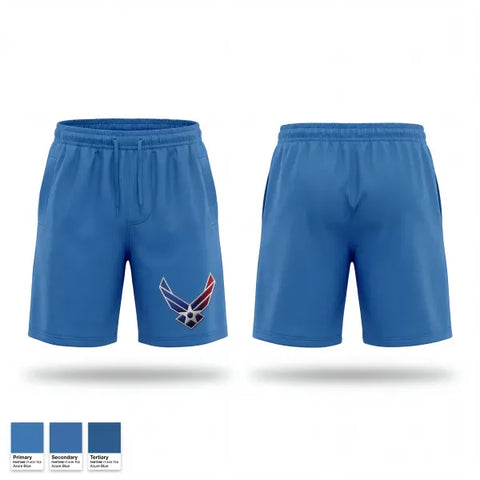 Athletic Shorts With Pockets, Scottsbluff JROTC, Air Force, Teamtime, Team time, sublimation, custom sports apparel, team uniforms, spirit wear, spiritwear, sports uniforms, custom shirts, team store, custom team store, fundraiser sports, apparel fundraiser