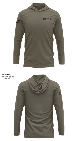 Long Sleeve Performance Shirt with hood, Oregon national guard shooting team, Army, Teamtime, Team time, sublimation, custom sports apparel, team uniforms, spirit wear, spiritwear, sports uniforms, custom shirts, team store, custom team store, fundraiser sports, apparel fundraiser