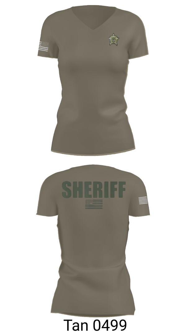 Womens Short Sleeve Vneck Shirt, Boyd county sheriff, Police, Teamtime, Team time, sublimation, custom sports apparel, team uniforms, spirit wear, spiritwear, sports uniforms, custom shirts, team store, custom team store, fundraiser sports, apparel fundraiser