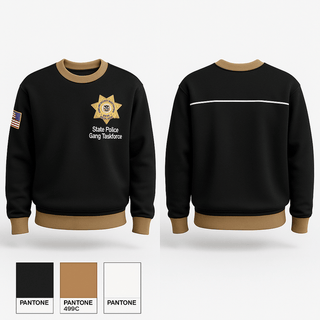 Crew Neck Sweatshirt, State Police Gang Taskforce, Police, Teamtime, Team time, sublimation, custom sports apparel, team uniforms, spirit wear, spiritwear, sports uniforms, custom shirts, team store, custom team store, fundraiser sports, apparel fundraiser