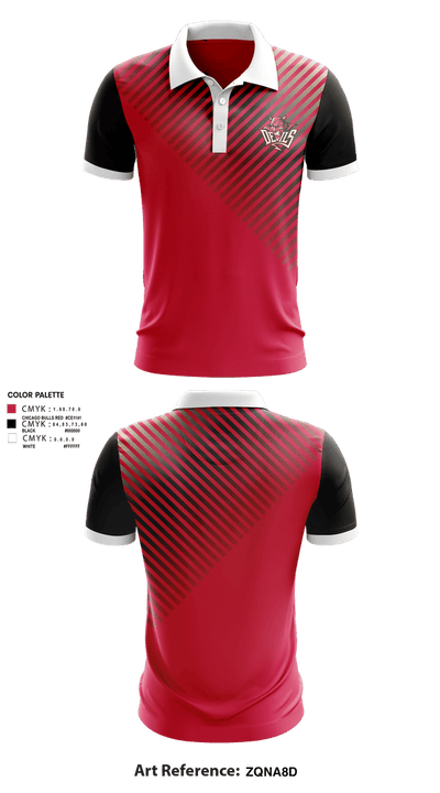 Red Springs Red Devils 1558638 Short Sleeve Performance Polo - 3