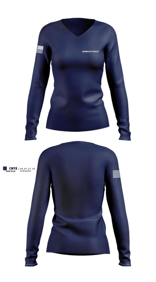 Womens Long Sleeve Vneck Shirt, Gorch Fock, Marines, Teamtime, Team time, sublimation, custom sports apparel, team uniforms, spirit wear, spiritwear, sports uniforms, custom shirts, team store, custom team store, fundraiser sports, apparel fundraiser