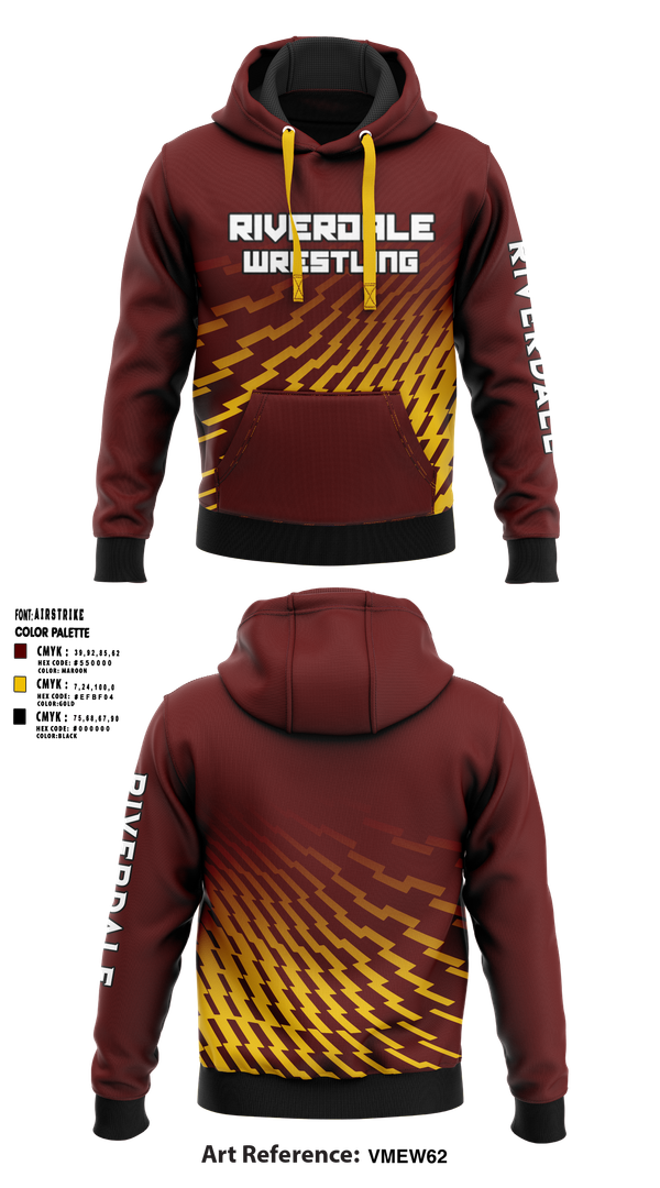 Hoodie, Riverdale Wrestling Club, Wrestling, Teamtime, Team time, sublimation, custom sports apparel, team uniforms, spirit wear, spiritwear, sports uniforms, custom shirts, team store, custom team store, fundraiser sports, apparel fundraiser