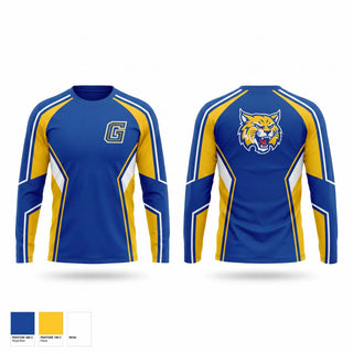 Long Sleeve Performance Shirt, Wildcats, Men's Basketball, Teamtime, Team time, sublimation, custom sports apparel, team uniforms, spirit wear, spiritwear, sports uniforms, custom shirts, team store, custom team store, fundraiser sports, apparel fundraiser