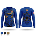 A Co, 115th BSB, 1CD Women's Long Sleeve V-neck Shirt - 1