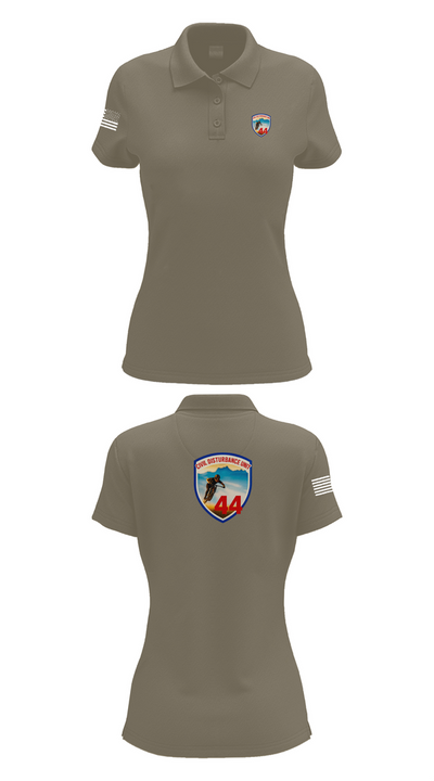 Civil Disturbance Unit 55553252 Women's Short Sleeve Performance Polo  - 71