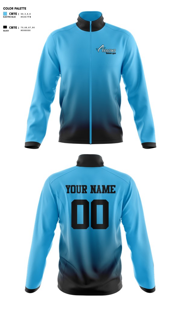 Fleece Jacket, Arrows, Softball, Teamtime, Team time, sublimation, custom sports apparel, team uniforms, spirit wear, spiritwear, sports uniforms, custom shirts, team store, custom team store, fundraiser sports, apparel fundraiser