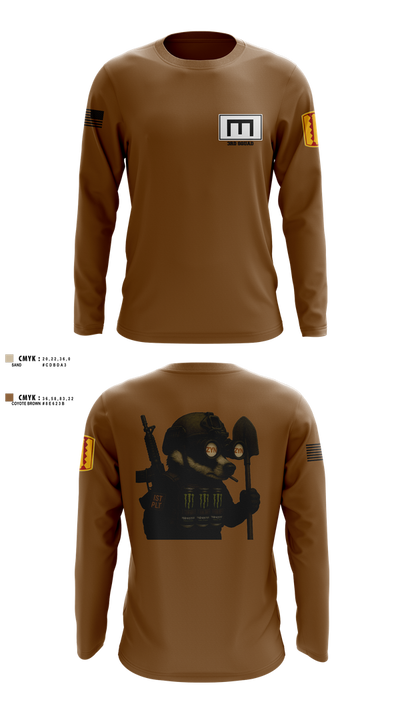 180th ESC 11567866 Long Sleeve Performance Shirt 1