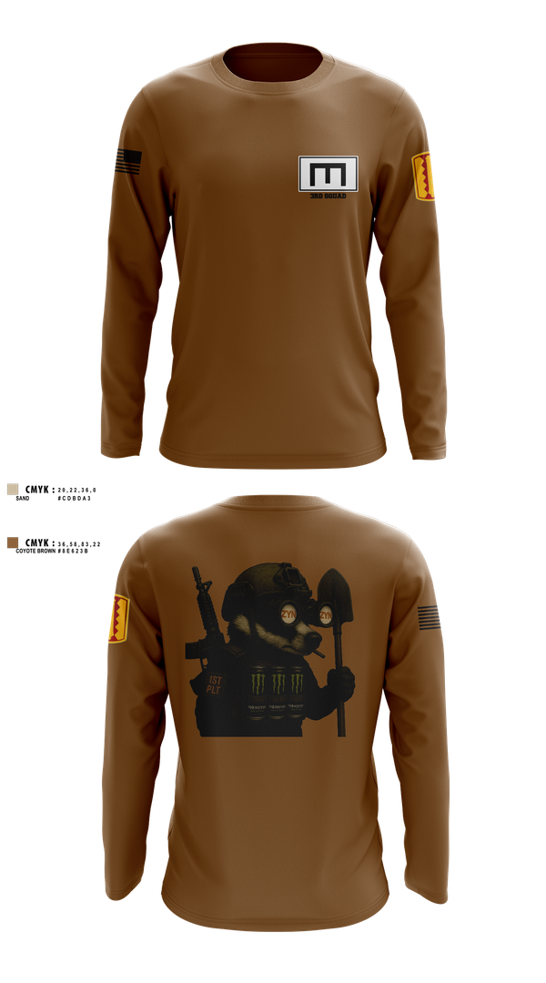 Long Sleeve Performance Shirt, 180th ESC, , Teamtime, Team time, sublimation, custom sports apparel, team uniforms, spirit wear, spiritwear, sports uniforms, custom shirts, team store, custom team store, fundraiser sports, apparel fundraiser