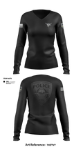 MOUNT VERNON EMERGENCY SERVICES UNIT 93193020 Women's Long Sleeve V-neck Shirt - 15