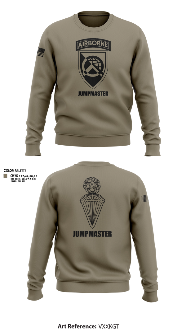 Crew Neck Sweatshirt, 360 CA BDE (Airborne), Army, Teamtime, Team time, sublimation, custom sports apparel, team uniforms, spirit wear, spiritwear, sports uniforms, custom shirts, team store, custom team store, fundraiser sports, apparel fundraiser