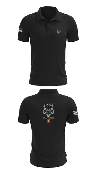 Short Sleeve Performance Polo, C Co. 524 DSSB, Army, Teamtime, Team time, sublimation, custom sports apparel, team uniforms, spirit wear, spiritwear, sports uniforms, custom shirts, team store, custom team store, fundraiser sports, apparel fundraiser