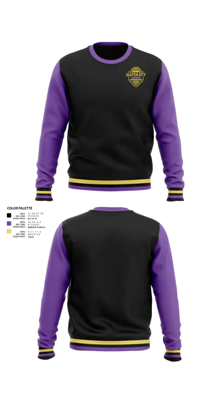 Crew Neck Sweatshirt, Clutch City Hoops, Men's Basketball, Teamtime, Team time, sublimation, custom sports apparel, team uniforms, spirit wear, spiritwear, sports uniforms, custom shirts, team store, custom team store, fundraiser sports, apparel fundraiser