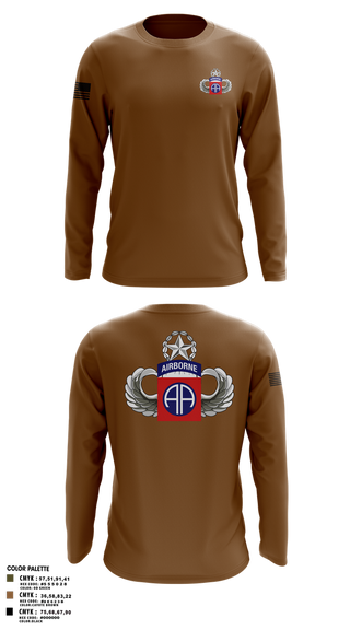 Long Sleeve Performance Shirt, HHC 82nd ABN Division, , Teamtime, Team time, sublimation, custom sports apparel, team uniforms, spirit wear, spiritwear, sports uniforms, custom shirts, team store, custom team store, fundraiser sports, apparel fundraiser