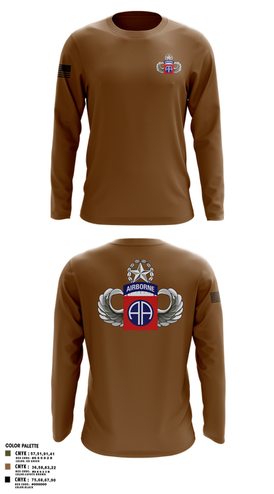 HHC 82nd ABN Division 95821986 Long Sleeve Performance Shirt 2