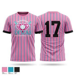 Short Sleeve Performance Shirt, AZ DIAMOND DIVAS, Softball, Teamtime, Team time, sublimation, custom sports apparel, team uniforms, spirit wear, spiritwear, sports uniforms, custom shirts, team store, custom team store, fundraiser sports, apparel fundraiser