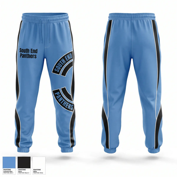 Sweatpants, South End Panthers, Baseball, Teamtime, Team time, sublimation, custom sports apparel, team uniforms, spirit wear, spiritwear, sports uniforms, custom shirts, team store, custom team store, fundraiser sports, apparel fundraiser