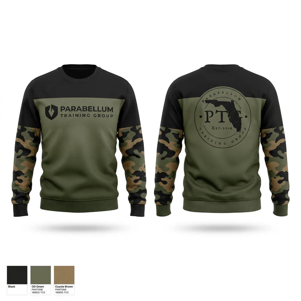 Crew Neck Sweatshirt, Parabellum Training Group, , Teamtime, Team time, sublimation, custom sports apparel, team uniforms, spirit wear, spiritwear, sports uniforms, custom shirts, team store, custom team store, fundraiser sports, apparel fundraiser