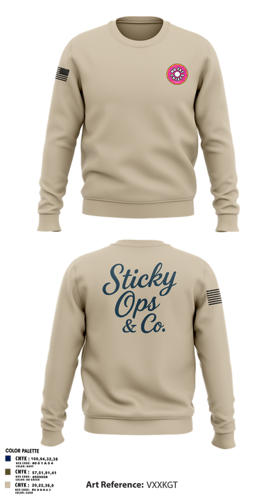 STICKY OPS & CO. 65988086 Crew Neck Sweatshirt - 3
