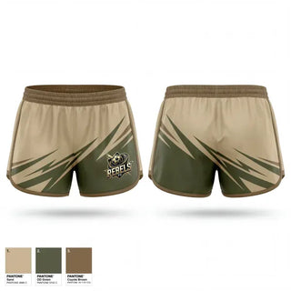 Womens Shorts, Rebels FC, Men's Soccer, Teamtime, Team time, sublimation, custom sports apparel, team uniforms, spirit wear, spiritwear, sports uniforms, custom shirts, team store, custom team store, fundraiser sports, apparel fundraiser