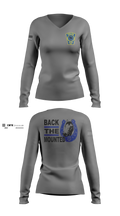 Nashua NH Police Mounted Unit Women's Long Sleeve V-neck Shirt - 10