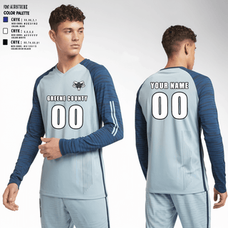Long Sleeve Performance Shirt, Greene County Middle School Soccer, Men's Soccer, Teamtime, Team time, sublimation, custom sports apparel, team uniforms, spirit wear, spiritwear, sports uniforms, custom shirts, team store, custom team store, fundraiser sports, apparel fundraiser