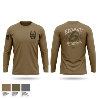 Long Sleeve Performance Shirt, Element 6, Air Force, Teamtime, Team time, sublimation, custom sports apparel, team uniforms, spirit wear, spiritwear, sports uniforms, custom shirts, team store, custom team store, fundraiser sports, apparel fundraiser