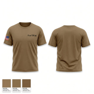 Old School Cotton Feel Shirt, A co 1/38 inf, Army, Teamtime, Team time, sublimation, custom sports apparel, team uniforms, spirit wear, spiritwear, sports uniforms, custom shirts, team store, custom team store, fundraiser sports, apparel fundraiser