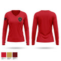 Atlas Township Fire Department Women's Long Sleeve V-neck Shirt - 1
