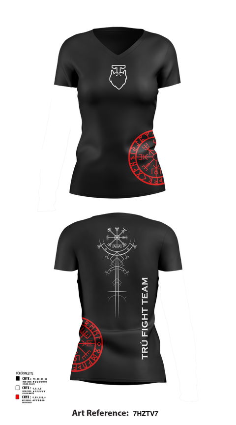 Womens Short Sleeve Vneck Shirt, Trú Fight Team, Spirit Store, Teamtime, Team time, sublimation, custom sports apparel, team uniforms, spirit wear, spiritwear, sports uniforms, custom shirts, team store, custom team store, fundraiser sports, apparel fundraiser