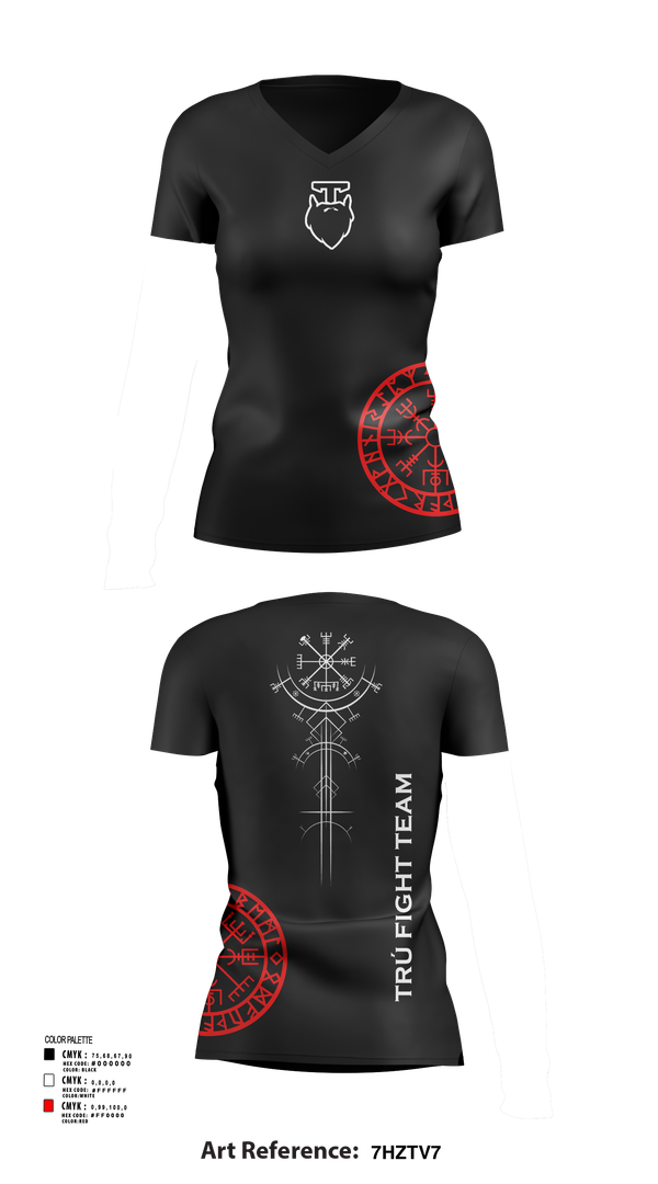 Womens Short Sleeve Vneck Shirt, Trú Fight Team, Spirit Store, Teamtime, Team time, sublimation, custom sports apparel, team uniforms, spirit wear, spiritwear, sports uniforms, custom shirts, team store, custom team store, fundraiser sports, apparel fundraiser