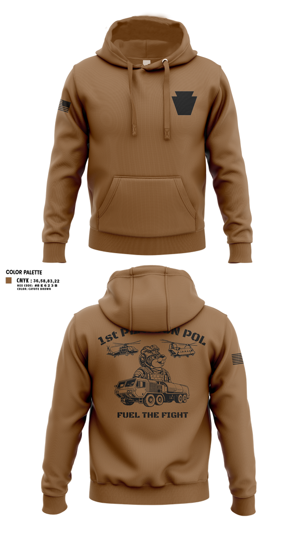 Hoodie, Echo Company 2-104th GSAB, National Guard, Teamtime, Team time, sublimation, custom sports apparel, team uniforms, spirit wear, spiritwear, sports uniforms, custom shirts, team store, custom team store, fundraiser sports, apparel fundraiser