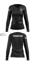 Graham County Probation Women's Long Sleeve V-neck Shirt - 21