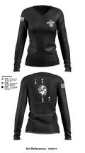 Savages 37324693 Women's Long Sleeve V-neck Shirt - 6