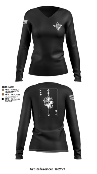 Womens Long Sleeve Vneck Shirt, Savages, Army, Teamtime, Team time, sublimation, custom sports apparel, team uniforms, spirit wear, spiritwear, sports uniforms, custom shirts, team store, custom team store, fundraiser sports, apparel fundraiser