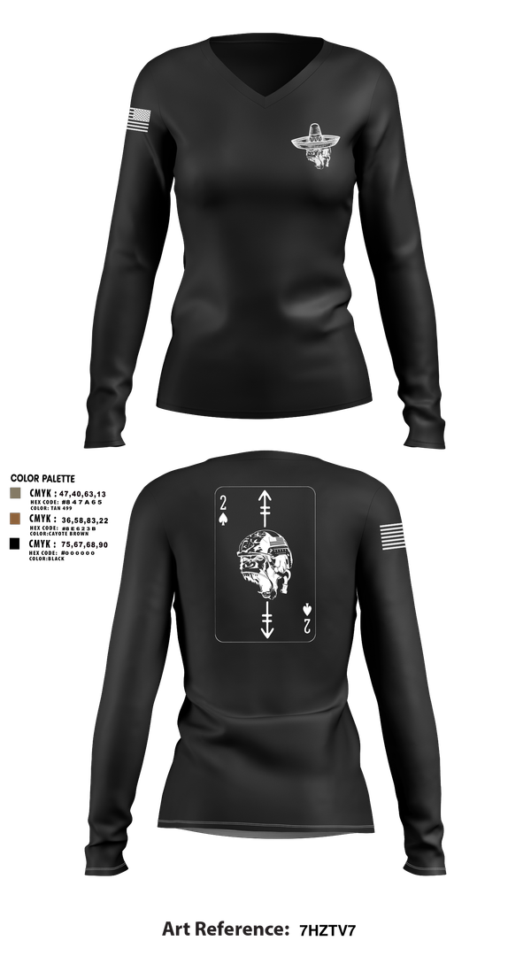 Womens Long Sleeve Vneck Shirt, Savages, Army, Teamtime, Team time, sublimation, custom sports apparel, team uniforms, spirit wear, spiritwear, sports uniforms, custom shirts, team store, custom team store, fundraiser sports, apparel fundraiser